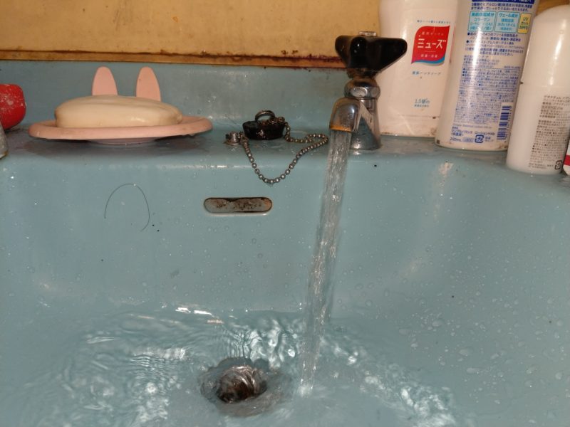 大阪府大阪市城東区今福南での洗面の排水が流れない