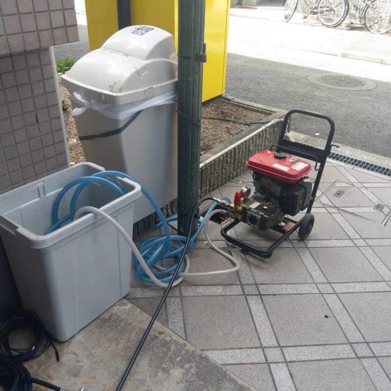 【マンション排水管詰まり】大阪府大阪市東成区中道での高圧洗浄とドレーンクリーナー